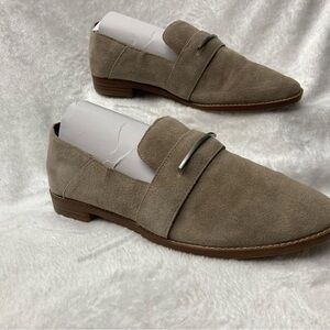 Franco Sarto Tan Suede Loafers